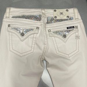 Miss Me jeans- Signature Skinny- sequin embellishments - size 28